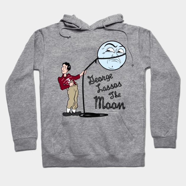 George Lassos The Moon - It's a wonderful life tribute Hoodie by Gimmickbydesign